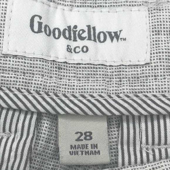 Goodfellow And Co Men's 9 Inch Inseam 28 Flat Front Shorts Gray New With Tags - Picture 5 of 12